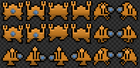 Robotic alien sprite