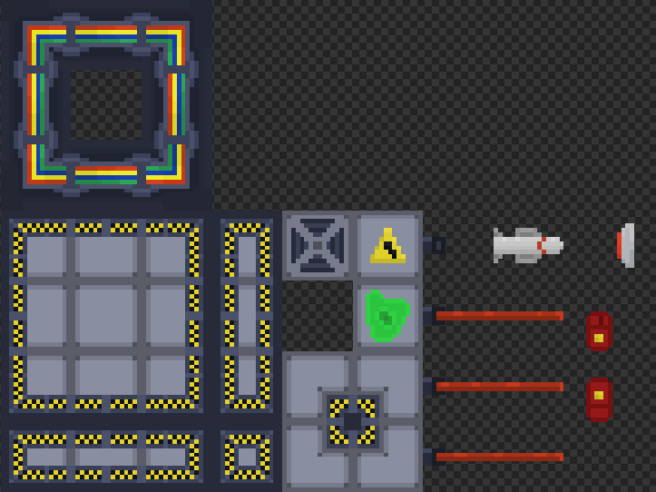 Sci-fi pixel environment tiles