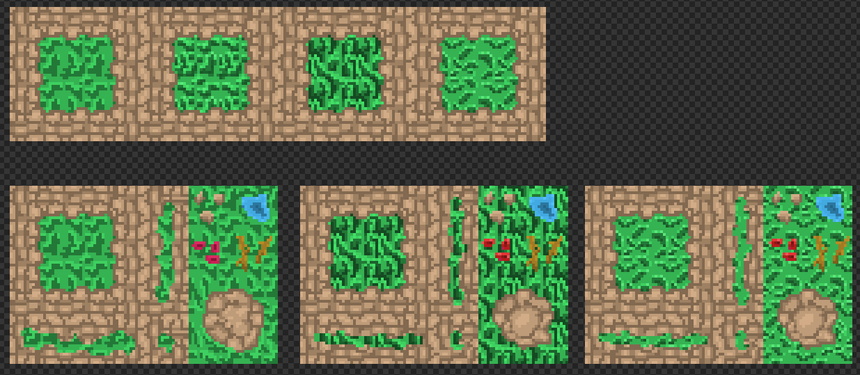 Pixel terrain tiles