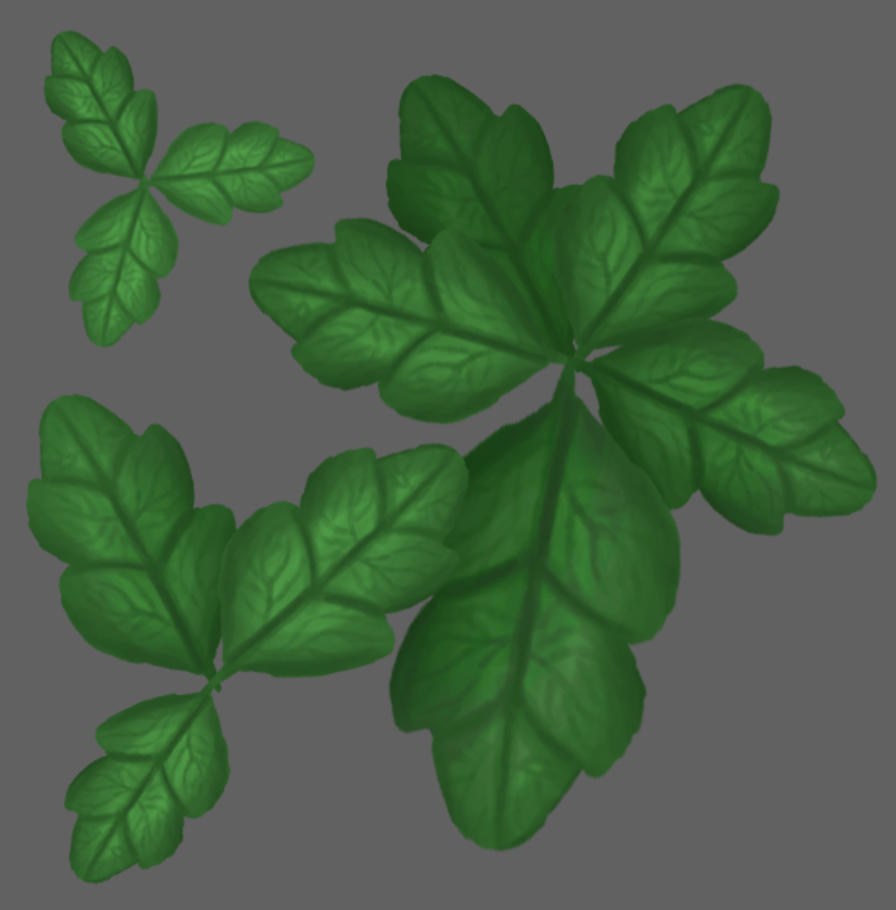 Leaf painting study