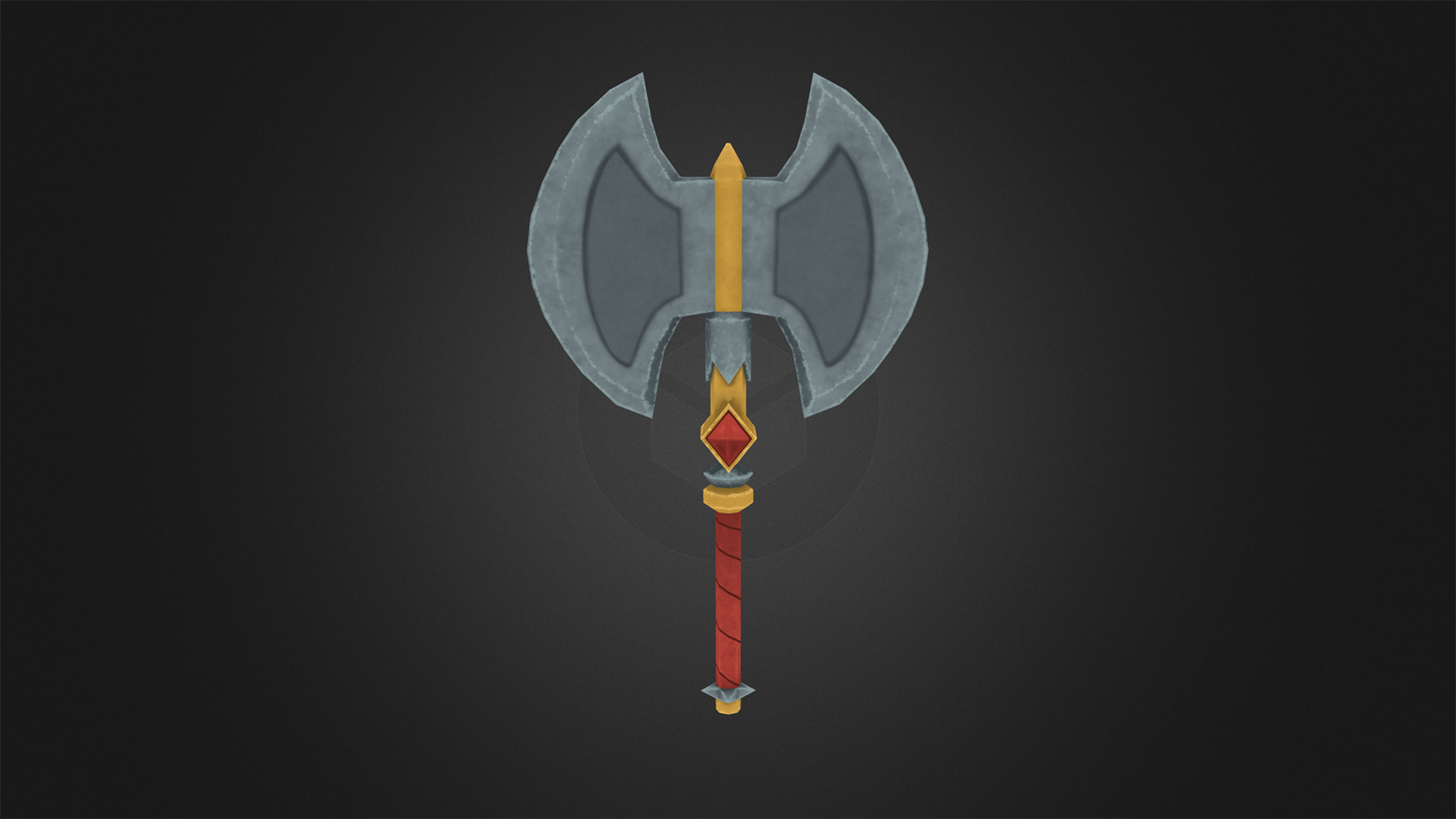 Medieval Fantasy Battle Axe